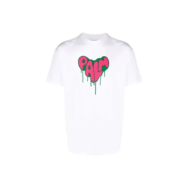 PALM ANGELS Spray Heart T shirt-0