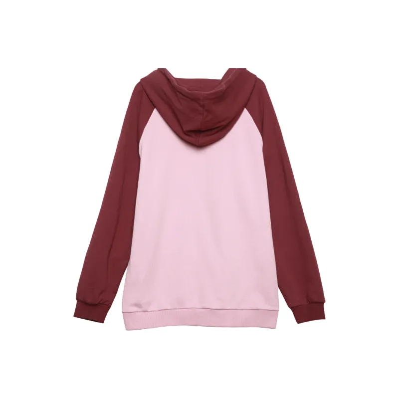 MUGUOGUOMU Spring, Fall Sweatshirt Loose Fit Women's Pink-0