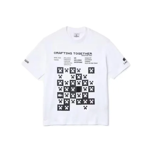 LACOSTE x Minecraft SS22 T Shirt Men's White