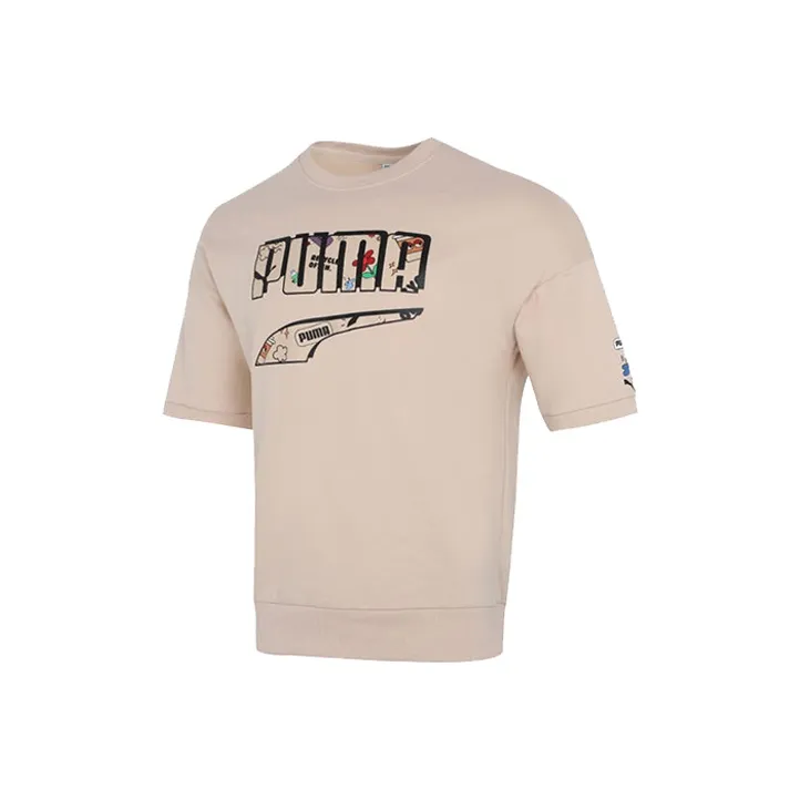 PUMA T Shirts Men Khaki-0