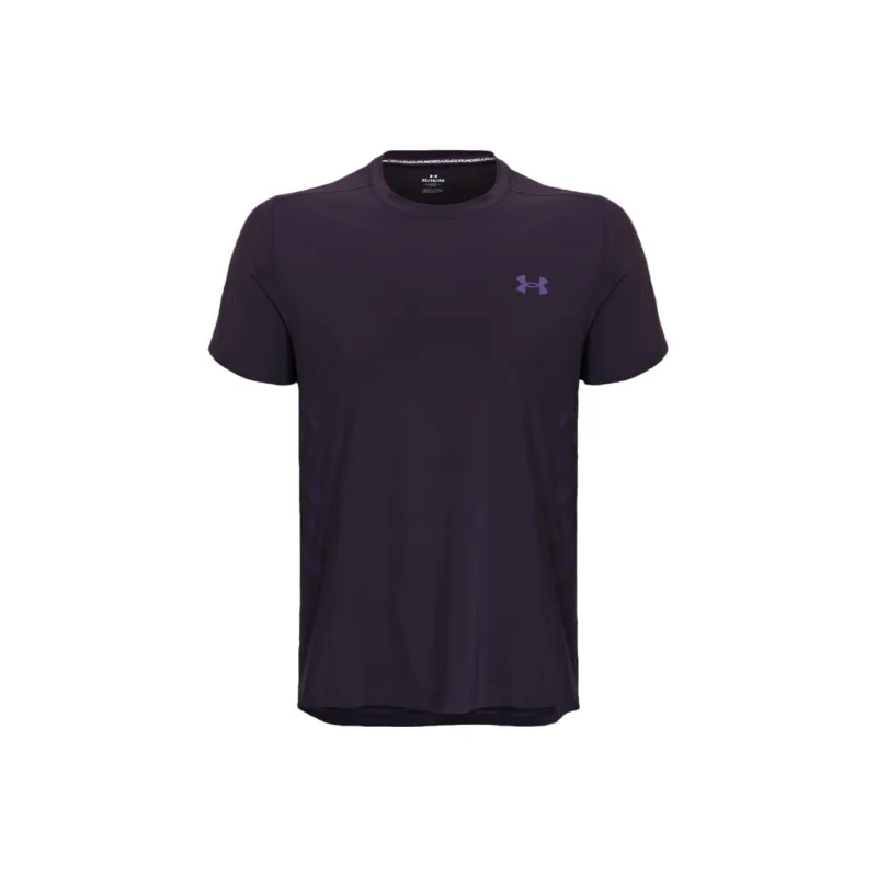 Under Armour T Shirts Men Formal Wear Purple-0