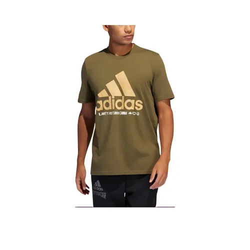 Adidas Outlets T-Shirt Men's Dark Olive Green