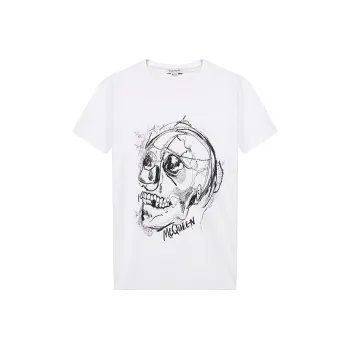 Alexander McQueen T Shirts Men White