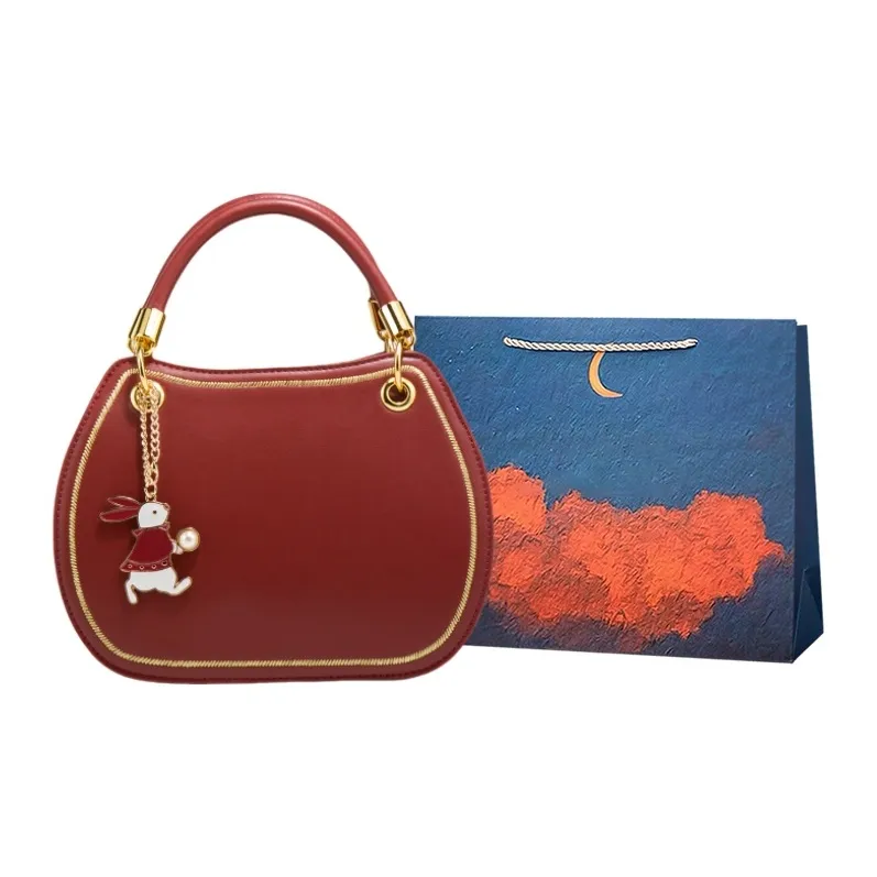Elsvet PU Handbag Regular Women's Red-0