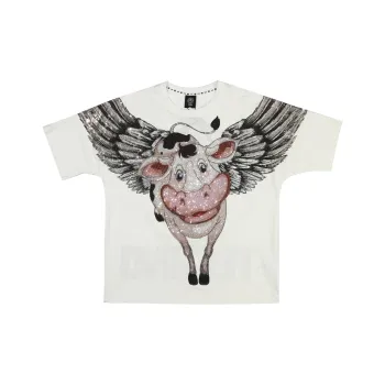 TCH Heavy Duty Studded Rich Vintage American Casual Men's Style Loose Slimming Short Sleeved T Shirts Unisex