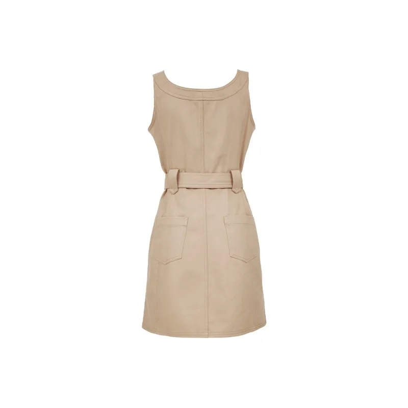 ONLY Sleeveless Dress Women's Gold Sand-1