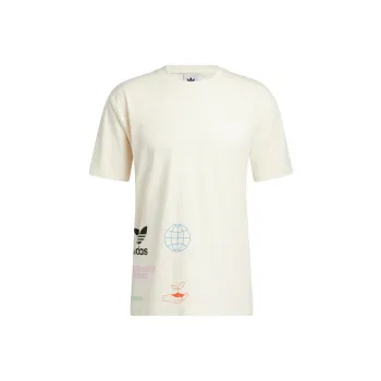 Adidas Originals NATURE MULTI T Shirt International Version Men's White