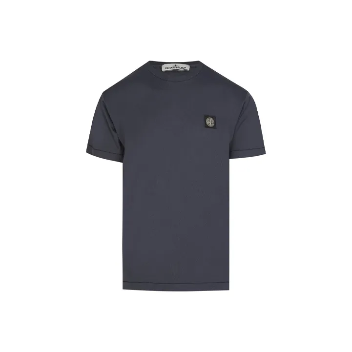STONE ISLAND T Shirts Unisex Navy Blue-0