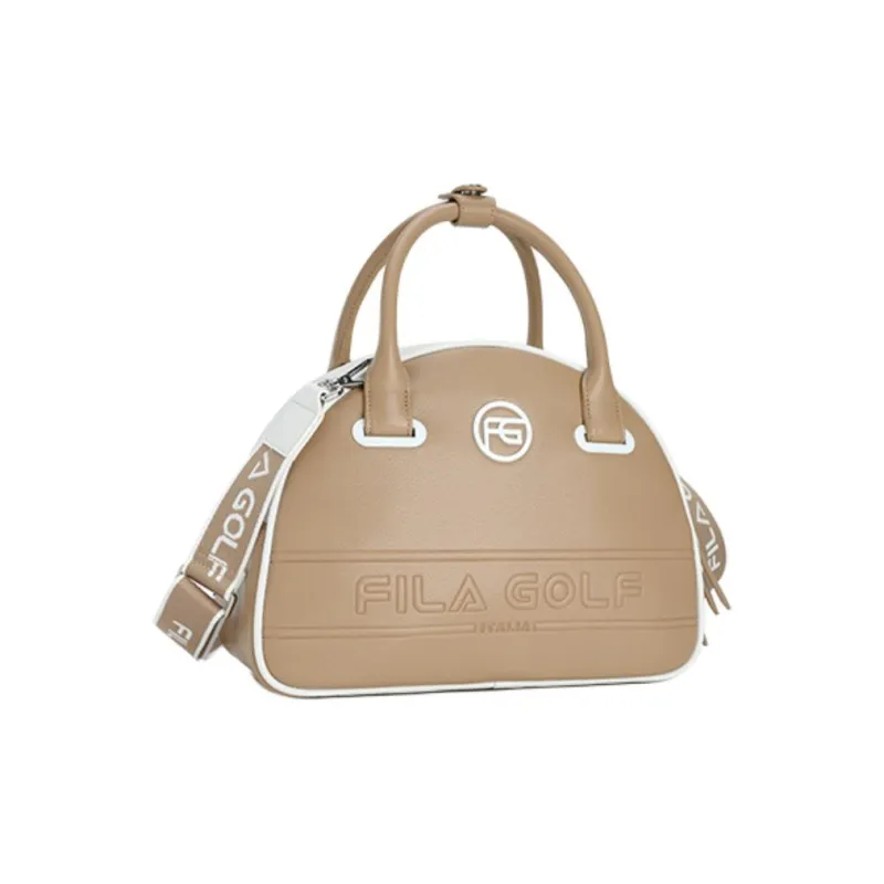 FILA Golf Series Polyurethane Shoulder Bag Crossbody Bag Handbag Extra Small Women's Tobacco Camel-1