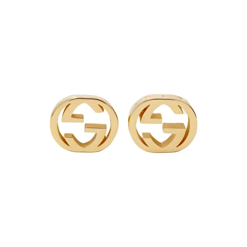 GUCCI 18K Gold Stud Earrings Women's Gold-0