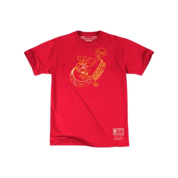 Mitchell Ness T Shirts Unisex Red