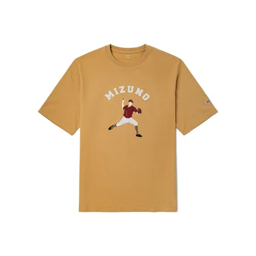 Mizuno Straight T-Shirt Unisex Ginger Yellow