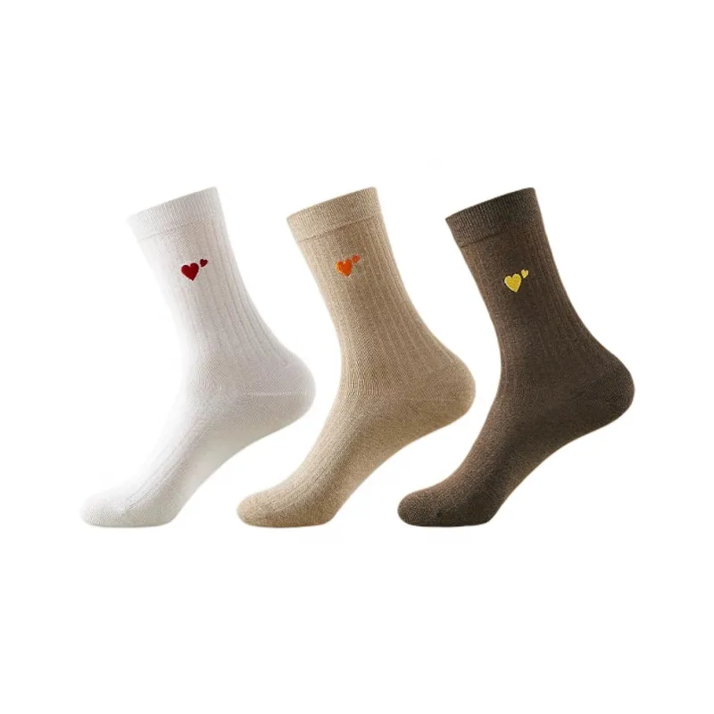 H YXIANG Mid Calf Socks Unisex 3 Pack-2