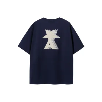 ALL NIGHT DAYS Star Letter Print Unisex T-shirt