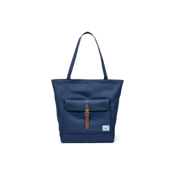 Herschel EcoSystem™ Recycled Fabric Tote Bag Shopping Bag Shoulder Bag Handbag Unisex Marine Blue