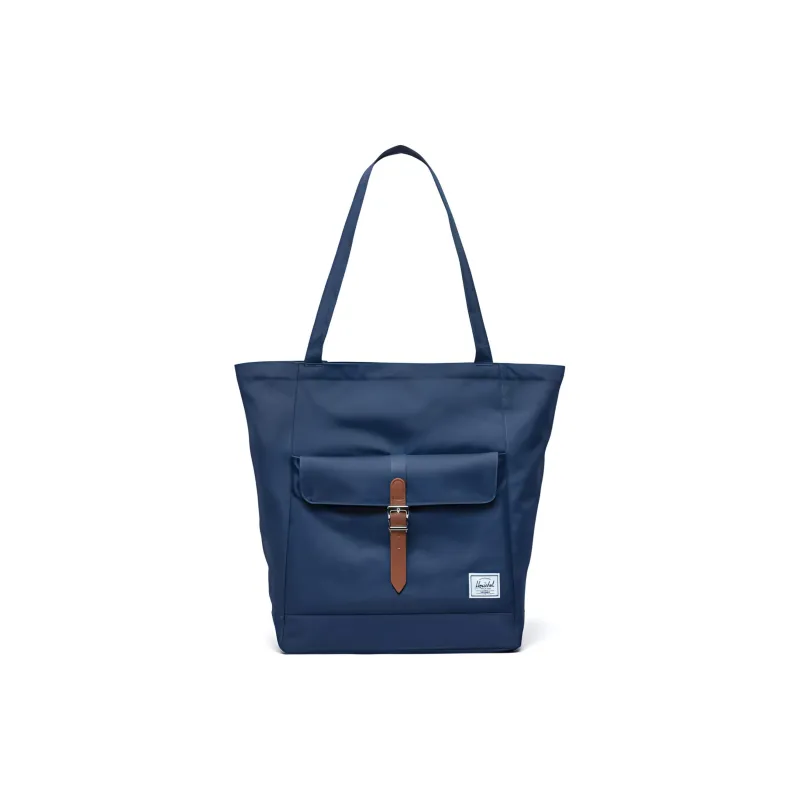 Herschel EcoSystem™ Recycled Fabric Tote Bag Shopping Bag Shoulder Bag Handbag Unisex Marine Blue-0