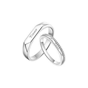 FBRUE 925 Sterling Silver Rings Unisex