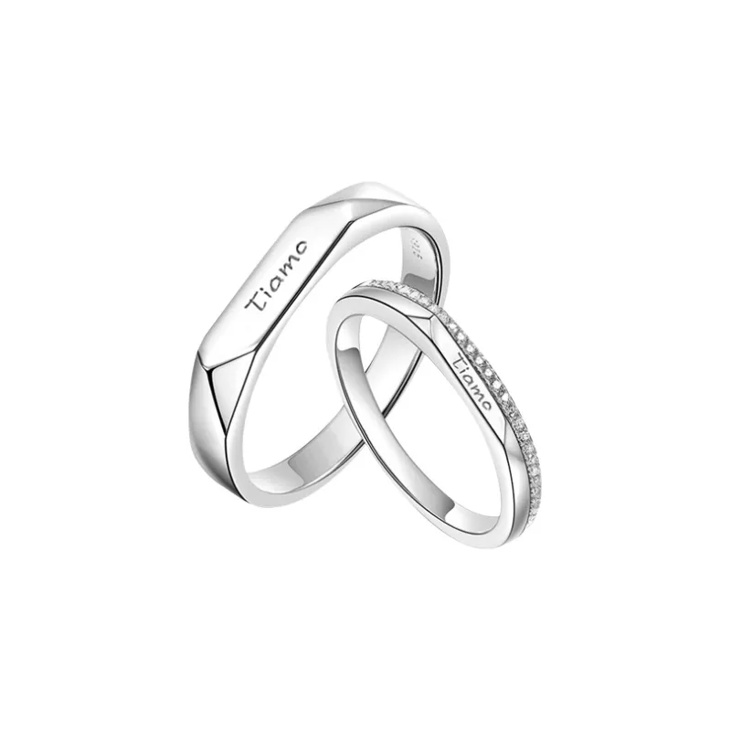 FBRUE 925 Sterling Silver Rings Unisex-0