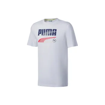 PUMA Set-in Sleeve T-Shirt Men's White