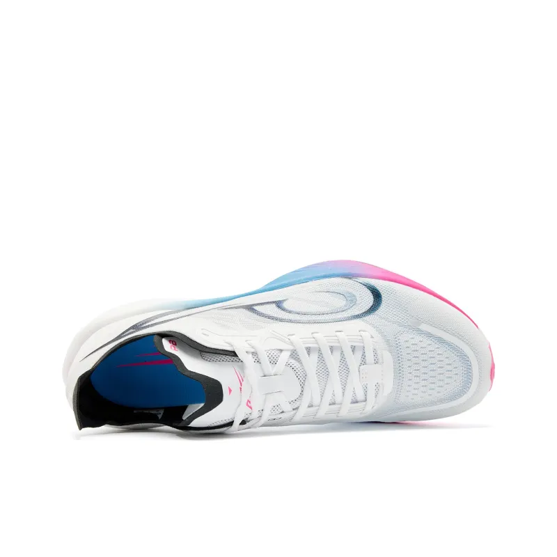QIAODAN Cushioned Slip Resistant Abrasion Resistant Low Top Casual Running Shoes Men's Digital Pink White-3