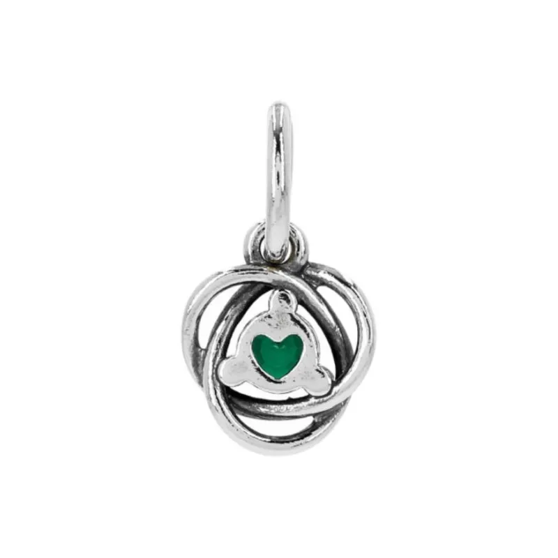 Pandora Sterling Silver Pendants Unisex Green-2