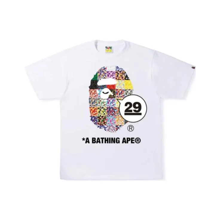 Bape A BATHING APE 29th Anniversary Ape Head Tee-1
