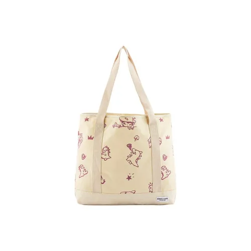 Vans Hirono Collaboration Polyester Tote Bag Shopping Bag Handbag Unisex Oat