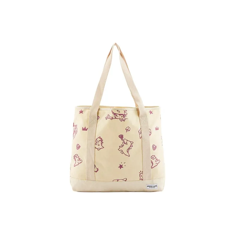 Vans Hirono Collaboration Polyester Tote Bag Shopping Bag Handbag Unisex Oat-0