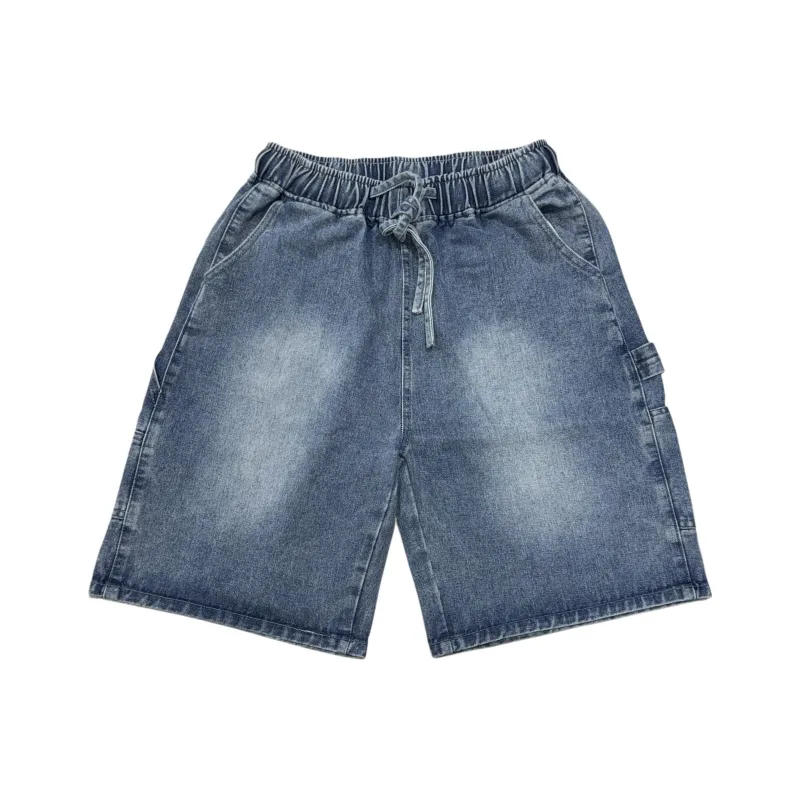 KVIV Denim Shorts Unisex Vintage Blue [Curator's Recommendation]-3