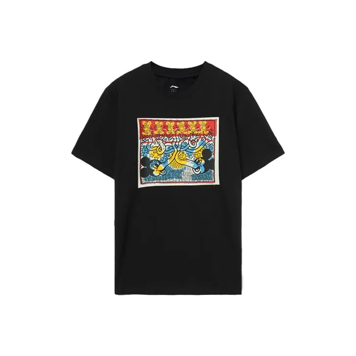 LiNing x Disney T Shirt Men's Black-0