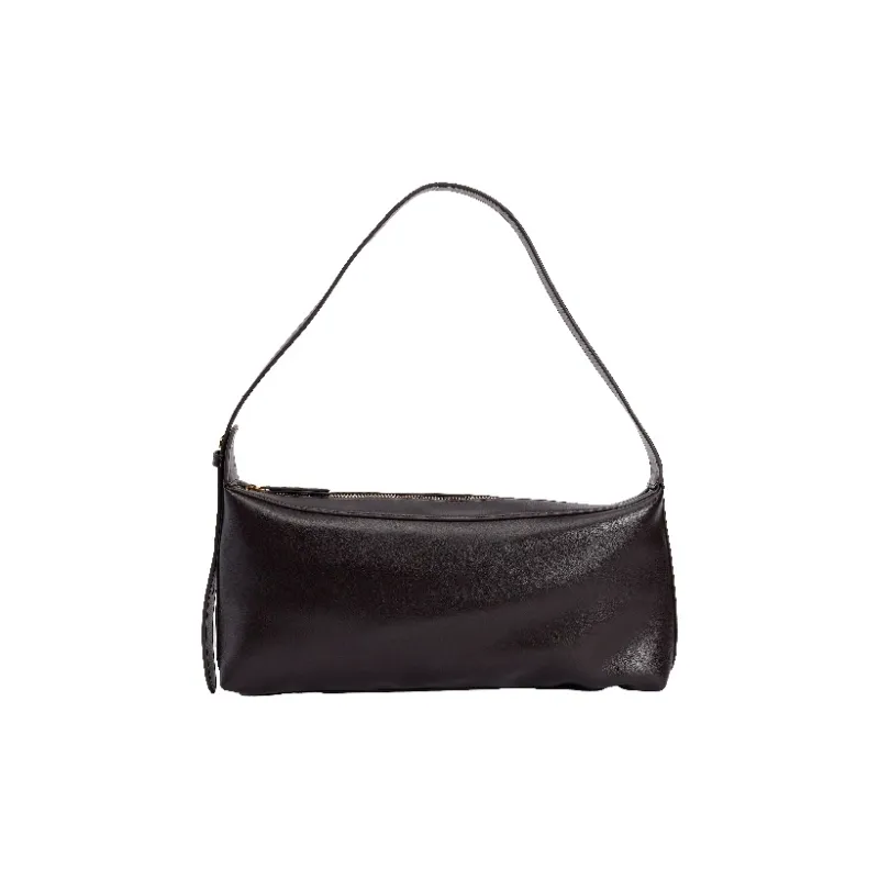 URBAN REVIVO Artificial Leather Shoulder Bag Medium Size Women's Dark Red Brown-2