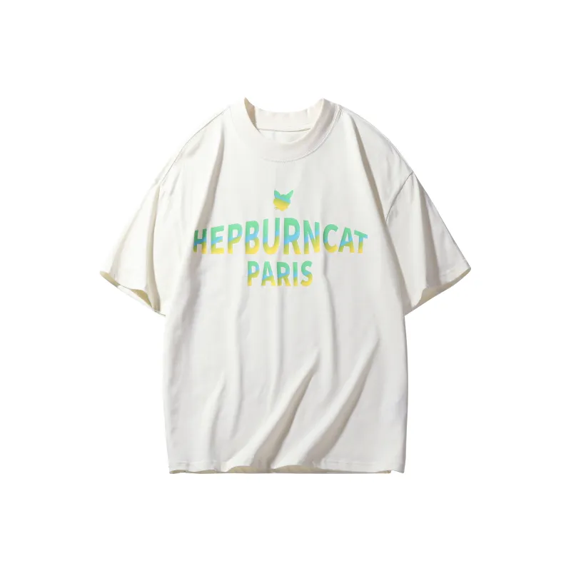 Hepburn Cat T-Shirts Unisex-5