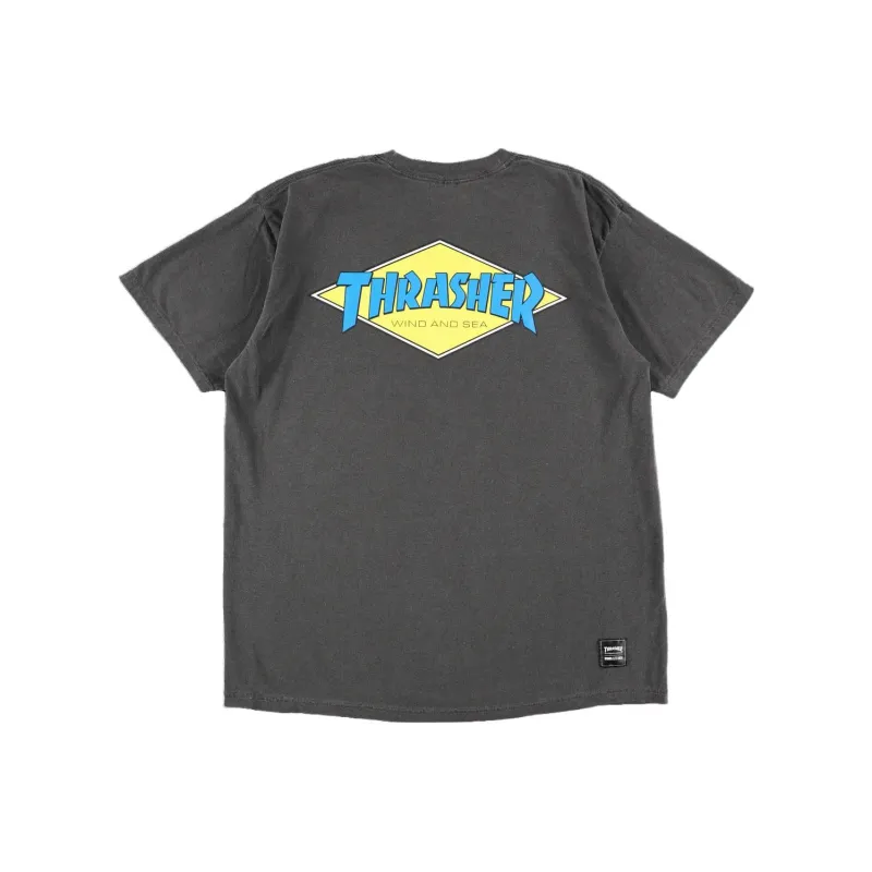 Wind And Sea X Thrasher X WIND AND SEA CO-TITLED SERIES T-Shirts Unisex Gray-0
