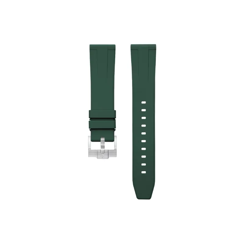 VAGENARI Flat Head One Size 18 19 20 21 22 23 24mm Extended Length, Compatibility Watch Band Fluoroelastomer Material-10