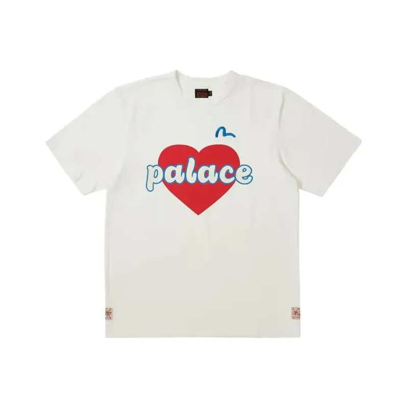 PALACE X Evisu Heart T Shirt-0
