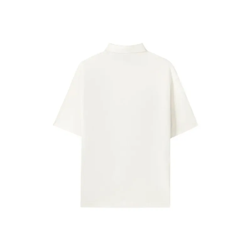 Skechers SS25 Polo Shirt Unisex Marshmallow White-1