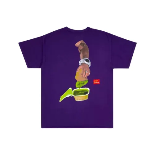 Mcdonald's X Travis Scott T Leinen-T-Shirt Limited Unisex Purple