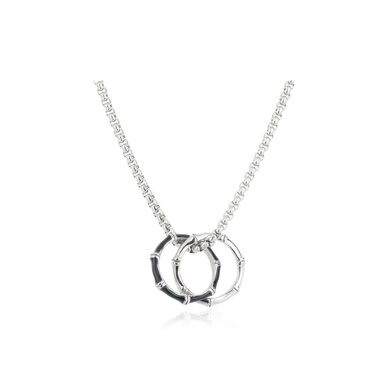 CENTURY&KINDLE Titanium Steel Necklaces Men's-0