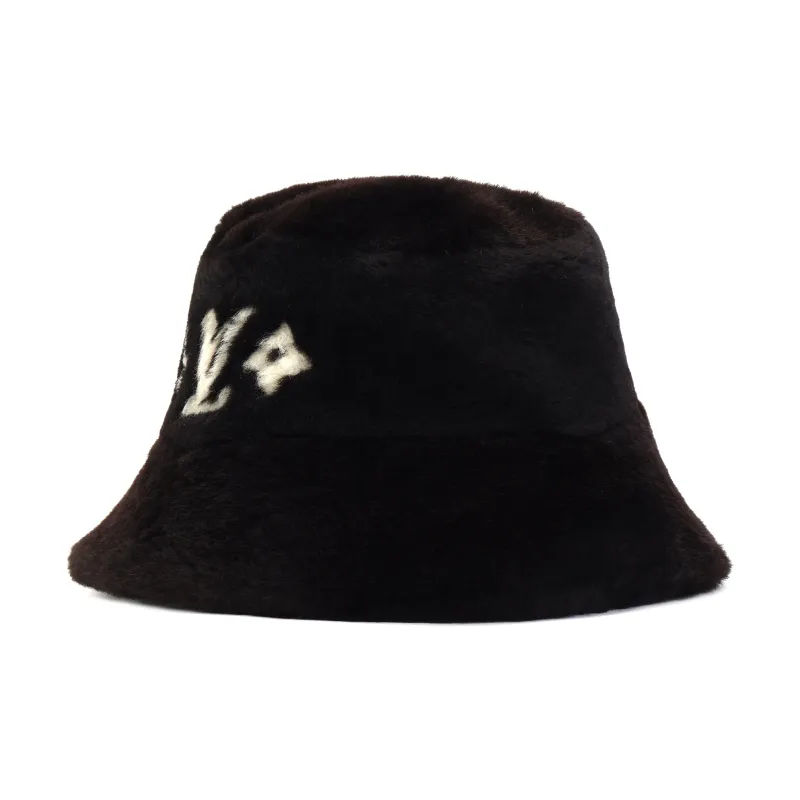 LOUIS VUITTON Viscose Bucket Hats Women's Black-1