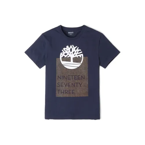 Timberland T-Shirts Men Dark Royal Blue