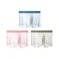 99040-C Set-Color Block Ice Silk Pants-Light Blue+Light Pink+Pea Green (3 Pack)
