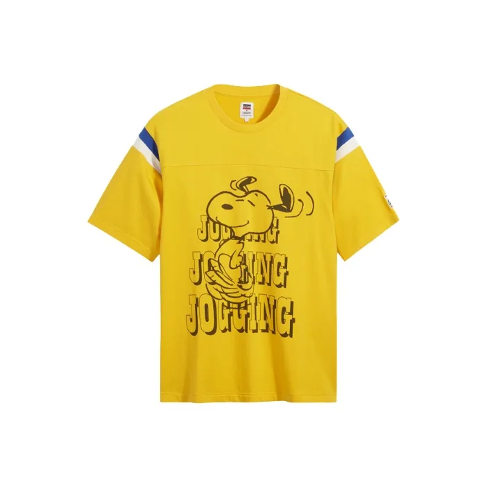 Levi's x Peanuts Drop Shoulder Sleeve T Shirt Men's Yellow-0