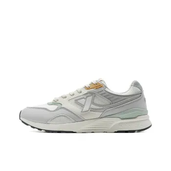 XTEP Anti Slip Wear Resistant Low Top Casual Shoes Men's White Gray