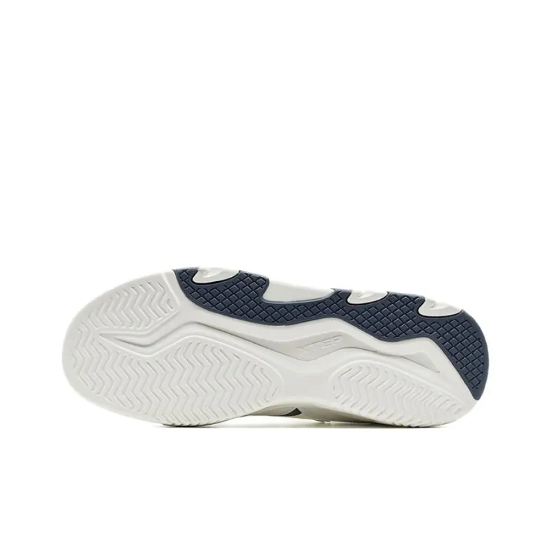 XTEP Undercurrent Breathable, Slip Resistant, Lightweight Low Top Skateboard Shoes Men's Sail White Blue-4