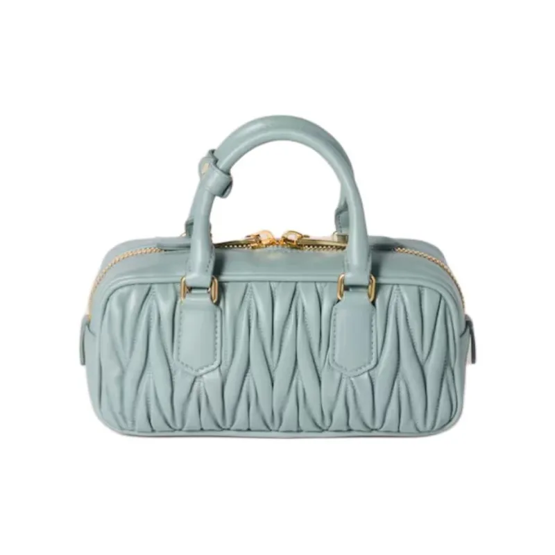 MIU MIU Arcadie Series Sheepskin Shoulder Bag, Handbag Women's Light Blue-2