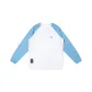 White Blue Color Block