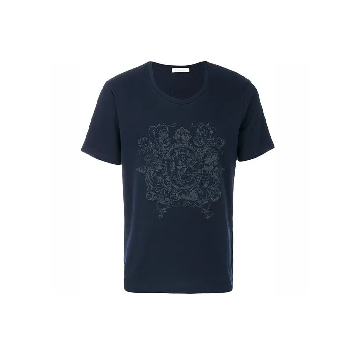 BALMAIN T-Shirts Men Dark Blue-0