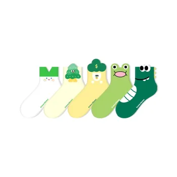 COTTON CHEESE Ankle Socks Unisex 5 Pack Mixed Color