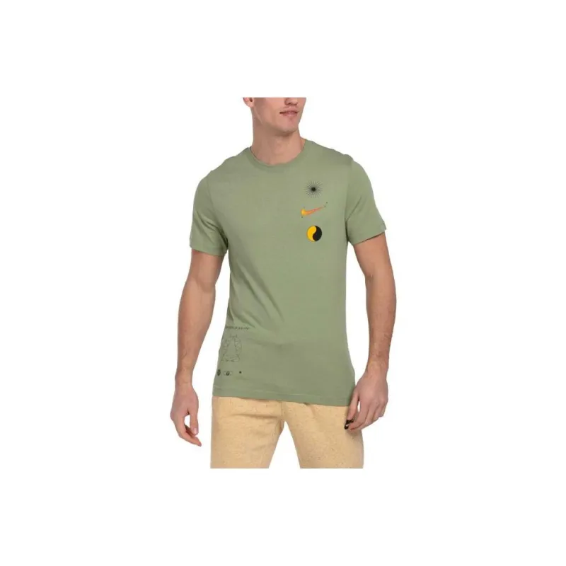 Nike T Shirts Men Green-0