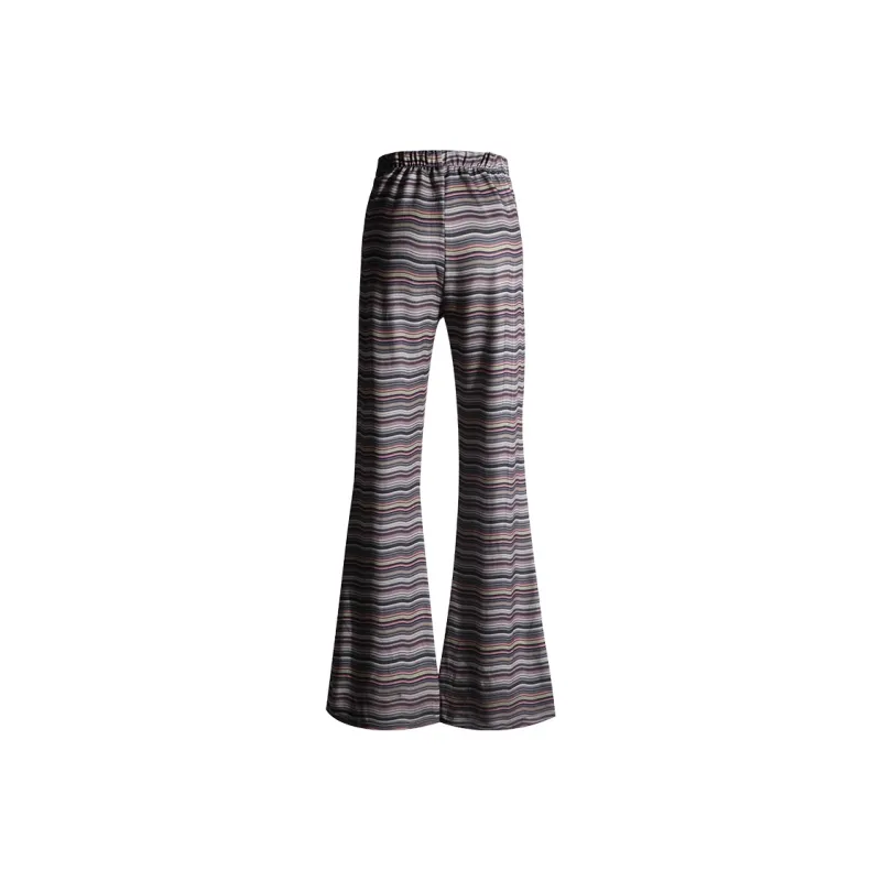 OROI Casual Pants Women's Stripes Brown-1